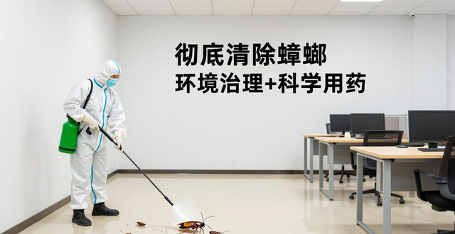 办公室灭蟑螂怎么彻底清除 环境治理加科学用药